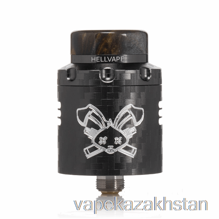 Vape Disposable Hellvape DEAD RABBIT V3 24mm RDA Gunmetal Carbon Fiber